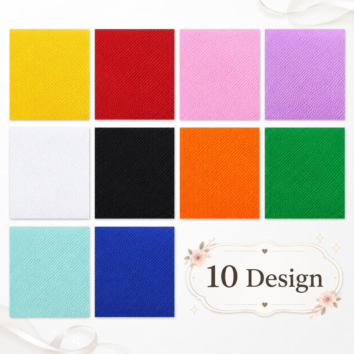 10pcs/Set, Making 10 Images 1pc Each, Each Size: 2.48*19.69inch Plain Solid Pattern Sliced Fabric Set Style Combination, Polyester Jelly Roll Fabric Strips, Pre-Cut Quilting Squares, for Quilting DIY, Handicrafts And Sewing, Blankets, Rugs