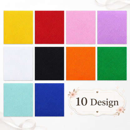 10pcs/Set, Making 10 Images 1pc Each, Each Size: 2.48*19.69inch Plain Solid Pattern Sliced Fabric Set Style Combination, Polyester Jelly Roll Fabric Strips, Pre-Cut Quilting Squares, for Quilting DIY, Handicrafts And Sewing, Blankets, Rugs
