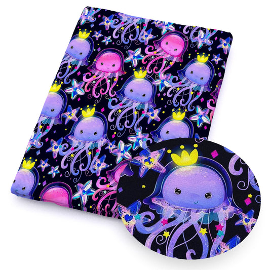 jellyfish ocean series fabric