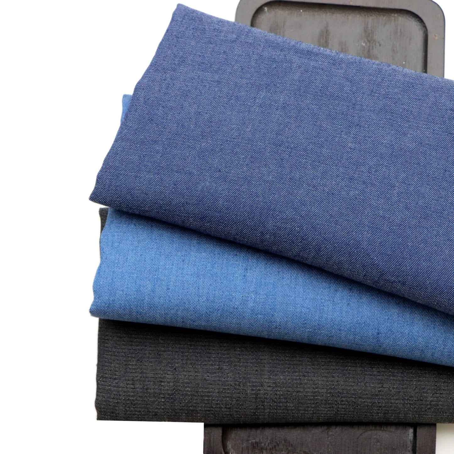 4Pc/set solid Denim Fabric Pre-Washed stripe Denim Fabric - 17.7x19.68inch(45x50cm)  DIY Crafts Projects, DIY Wallet Making