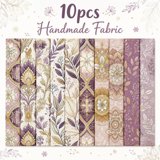 10pcs Vintage Floral Pattern Jelly Roll Fabric Strips 2.5X19.7inch Pre-Cut 100% Polyester For Patchwork Quilts, Table Runners, Placemats, Tote Bags, Storage Pouches, Makeup Bags, Coasters, Quilt Blocks & Binding