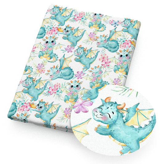 dinosaurs dino flowerfloral fabric