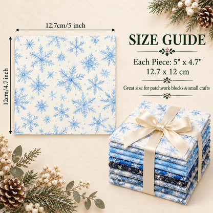 10Pc/Set Christmas Series Fat Quarter Fabric, Pre-Cut Square Fabric Assort, Fabric Set, Craft Fabric, Handmade DIY Patchwork Fabric,Home Quilting Sewing Fabric, Packaging Fabric, Scrapbooking Craft Hobbyist
