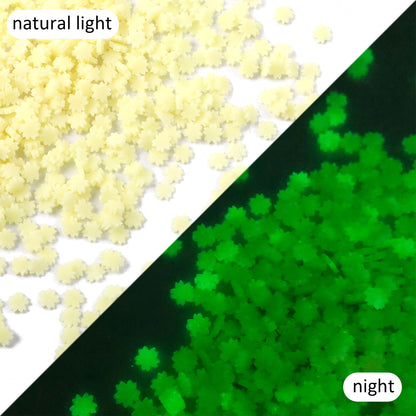 10g/pack Glow in the Dark Festive Nail Art Polymer Clay Slices - Blossom Flower Rabbit Bunny Shaped,Unscented - Slime Charms for Resin, Lip Gloss DIY, Nail Art & Crafts,Easter Decorations