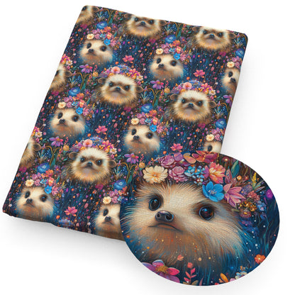1Pc hedgehog series Quilting Fabric-17.7x19.68inch(45x50cm) Polyester Craft Fabrics DIY Handmade Precut For Patchwork Craft