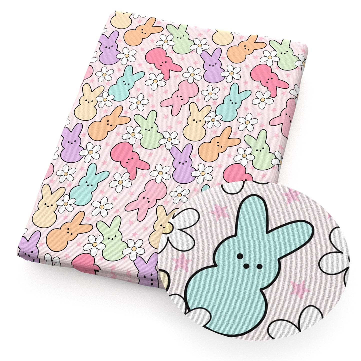 rabbit bunny flowerfloral easter bunny fabric