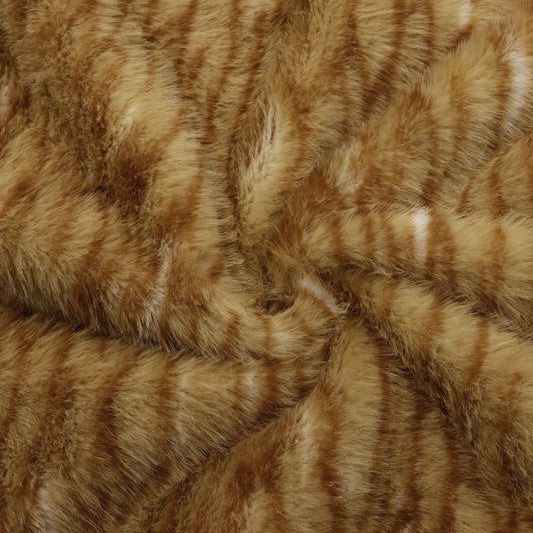 1pc cat pattern  Faux Fur Fabric - 62.99x19.68inch(160x50cm160x50cm) 100%Polyester Material,Non-Stretch, High Density for DIY Crafts - Hand Wash Only Precut Fabric