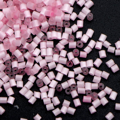 10g/pack H/0 Cylinder Miyuki Seed Beads Plain Solid Color Loose Spacer Acrylic Beads with Hole for Jewelry Making DIY Bracelet Necklace Chain Earrings Charm Bangle Decors Craft Accessorie