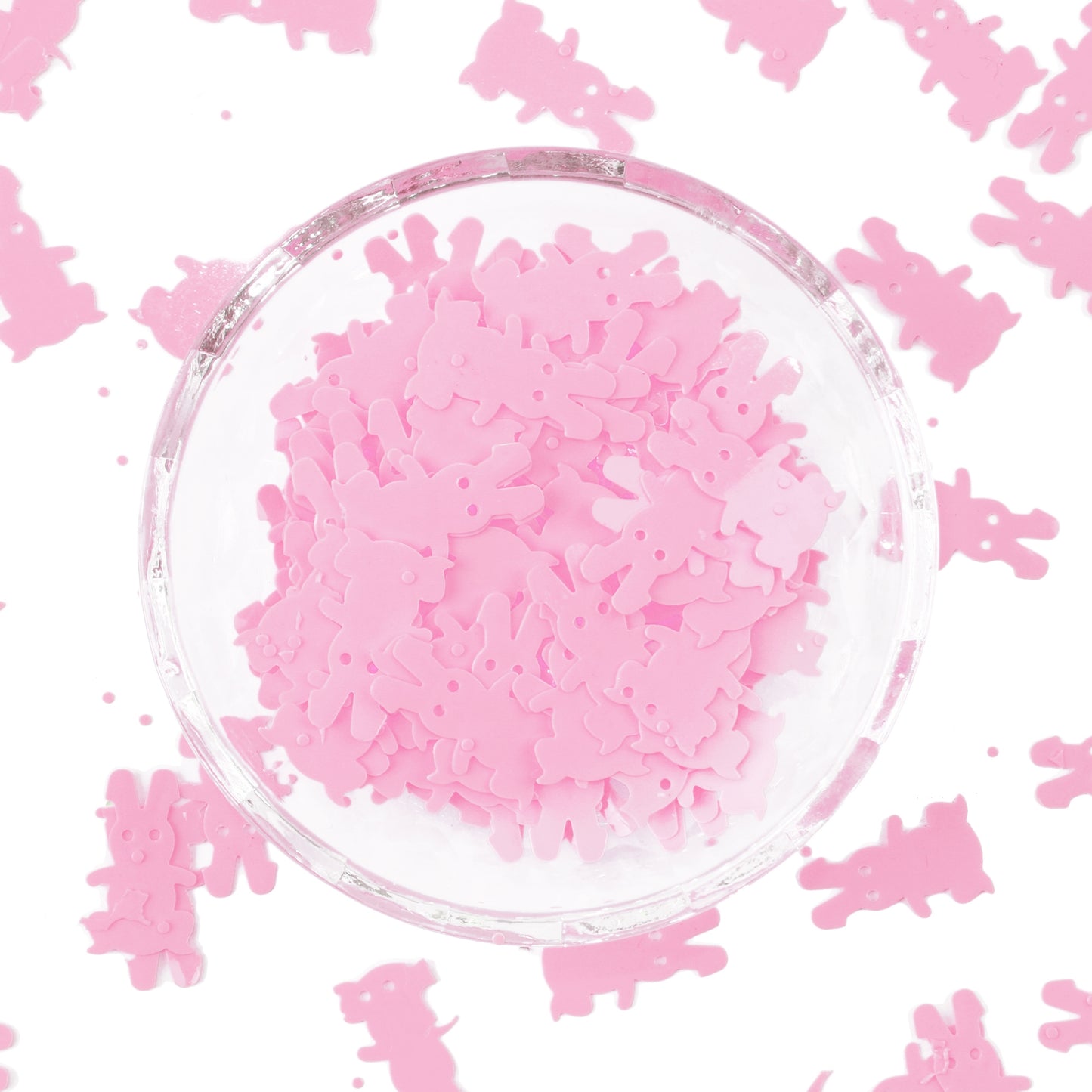 1 Pack of 10g Colorful Rabbit Sequins - DIY Handmade Animal Sequins for Sewing Accessories, Skirt, Dress Decor  Paillettes For Spring DIY Jewelry & Craft Making