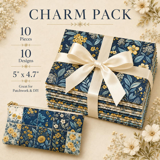 10Pc/Set Flower Series Fat Quarter Fabric, Pre-Cut Square Fabric Assort, Fabric Set, Craft Fabric, Handmade DIY Patchwork Fabric,Home Quilting Sewing Fabric, Packaging Fabric, Scrapbooking Craft Hobbyist
