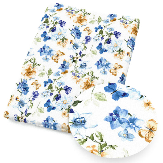 flowerfloral plant butterfly fabric