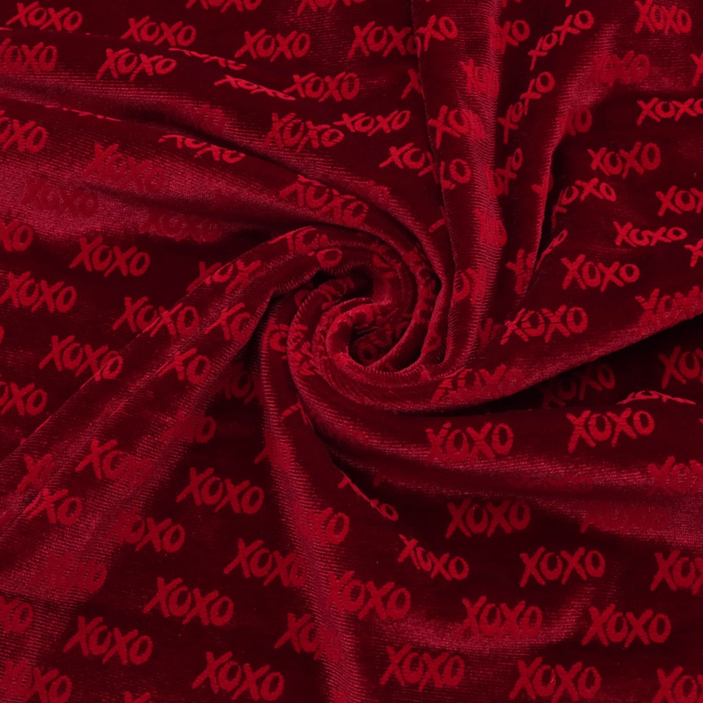 velvet Valentine's Day fabric