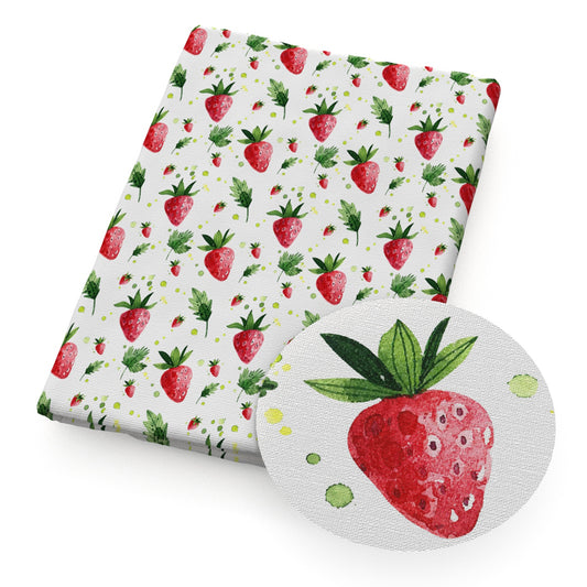 fruit strawberry leaf leaves tree fabric