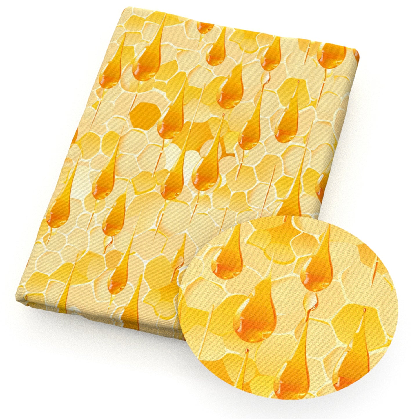 bee hexagon dots spot food fabric