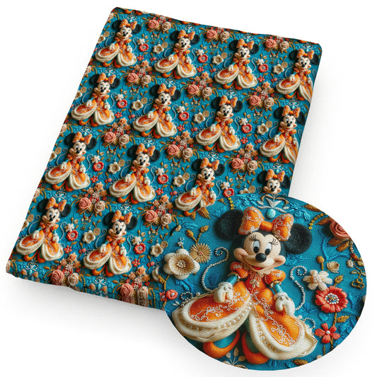 cartoon imitation embroidery series fabric