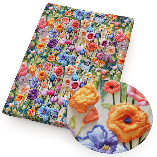 imitation embroidery series flowerfloral fabric