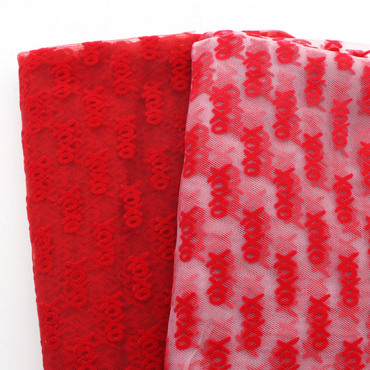 velvet Valentine's Day fabric