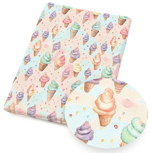 cake cupcake ice creampopsicle tie dye fabric
