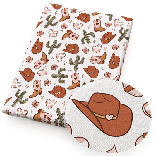 caphat the cactus heart love flowerfloral boots fabric