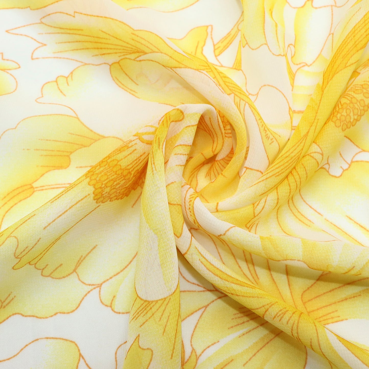 1Pc flower Chiffon Fabric - 58.27x19.68inch(148x50cm) Pre-cut Fabric,Perfect for DIY Sewing,Bags,Party Decor, Tablecloths, Gift Wrapping,Cushions & Furniture Covers