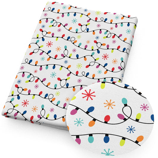 christmas day bulblight bulbs fabric