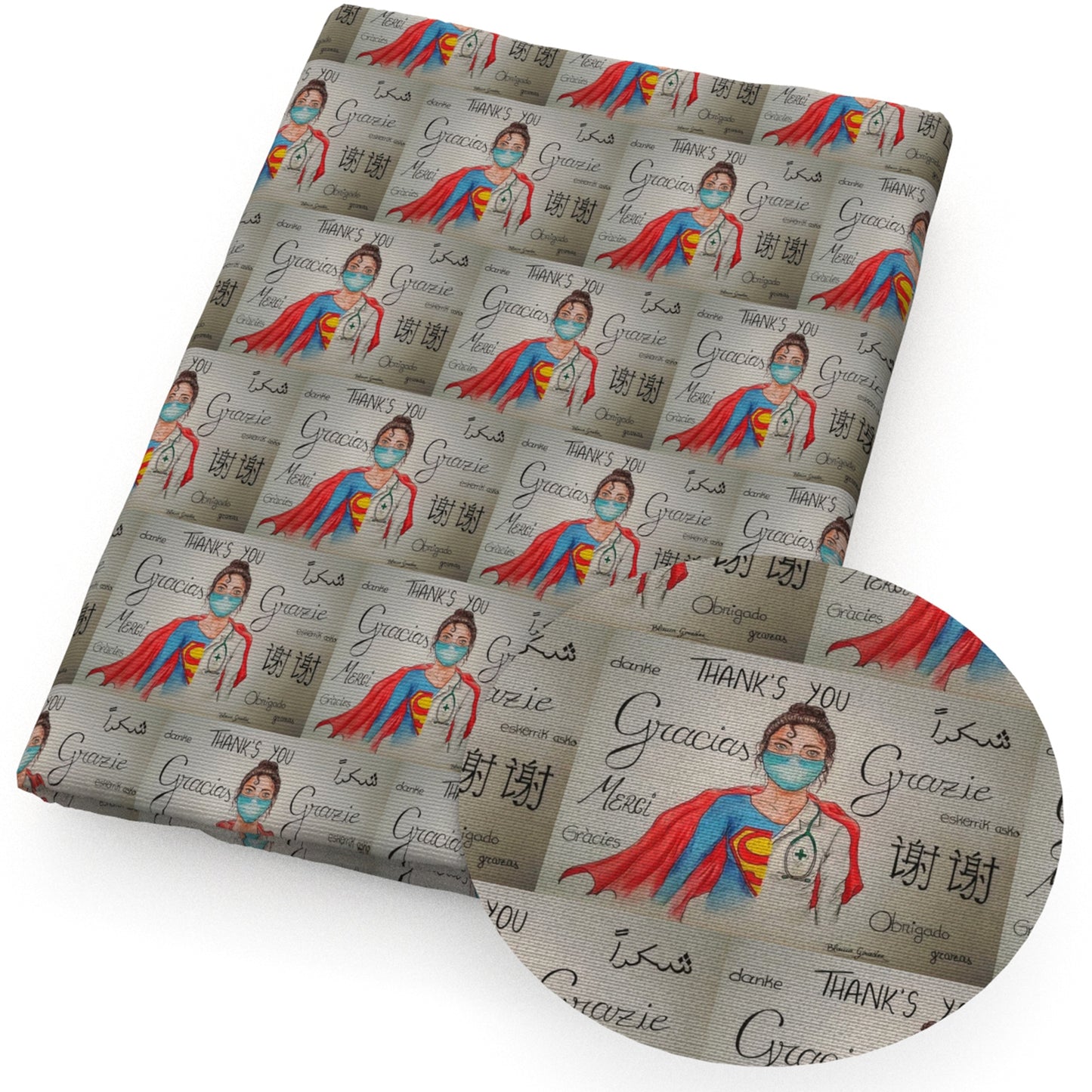 medical design theme fabric