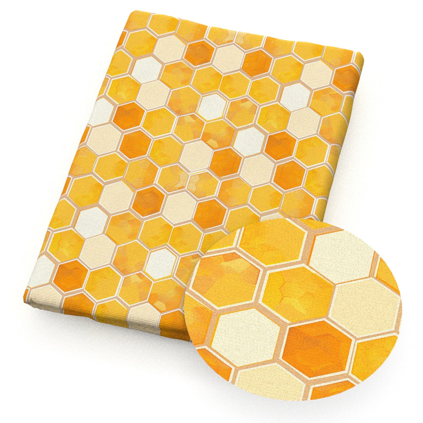 hexagon bee fabric