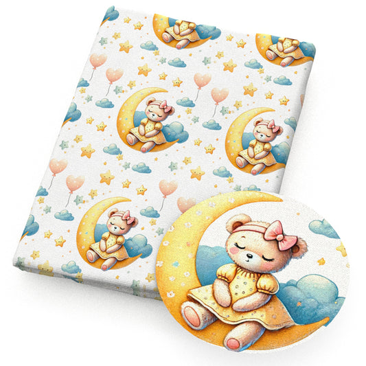 moon flowerfloral cloud balloon heart love fabric