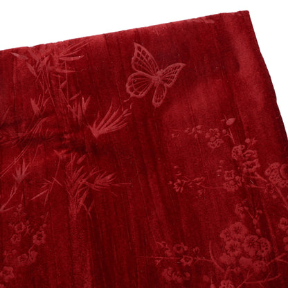 1Pc 62.99x19.68inch(160x50cm) flower butterfly Velvet Polyester Material, Pre-Cut for DIY Sofa Covers & Handmade Projects
