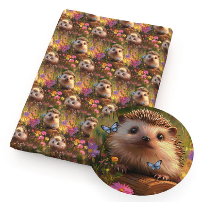 1Pc hedgehog series Quilting Fabric-17.7x19.68inch(45x50cm) Polyester Craft Fabrics DIY Handmade Precut For Patchwork Craft