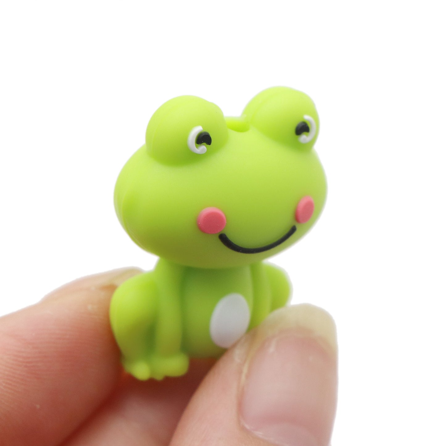 Silicone Frog Beads 1-Piece Set for DIY Jewelry Crafts, Pen/Necklace/Keychain Focal Beads, Handmade Crafting Bead Assortment for Jewelry Spacers