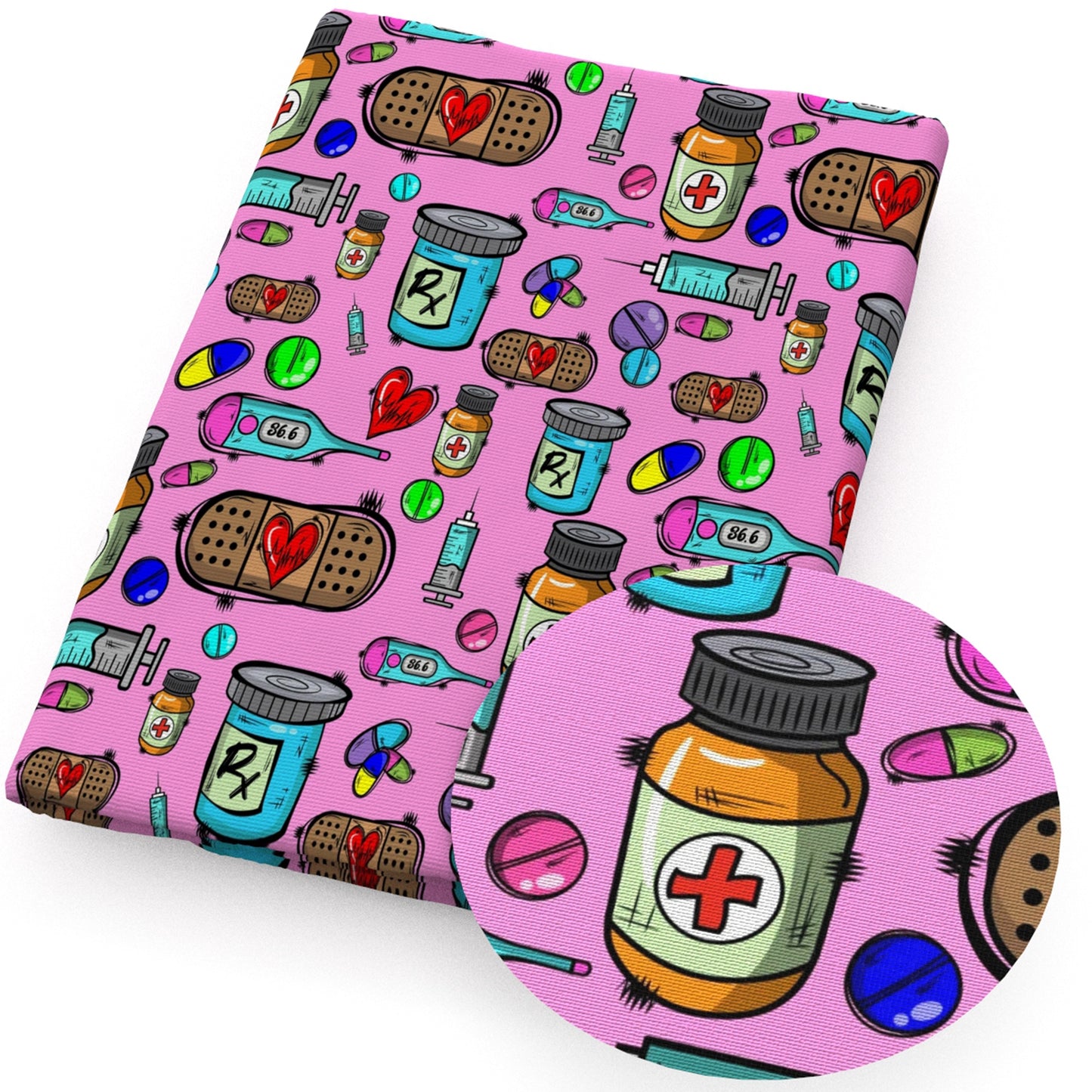 medical design theme fabric
