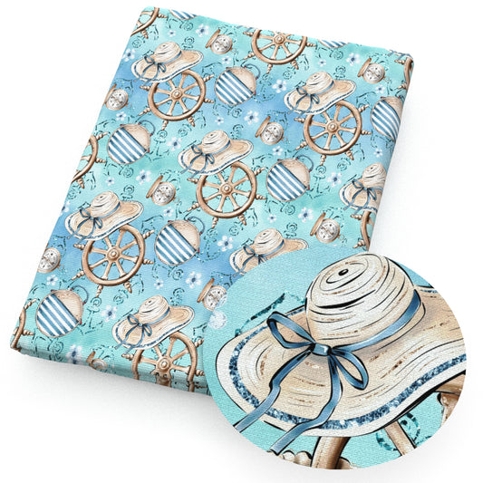sailor anchor ship flowerfloral ocean series fabric