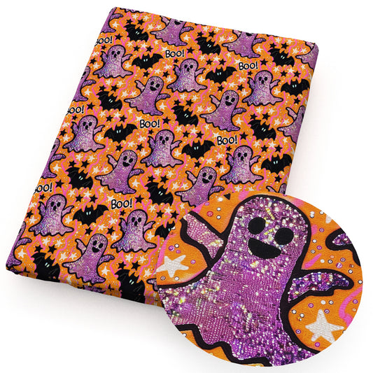 imitation embroidery series halloween skull ghost skeleton bones fabric
