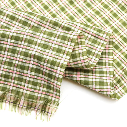 Vintage Plaid Squares Fabric - 62.99x19.68inch Perfect for Home Decor, Tablecloths, Curtains, Couch Covers, Pillows & Handmade Crafts, Home Decor Fabric | Plaid Pattern | Durable Fabric, Plaid Fabric
