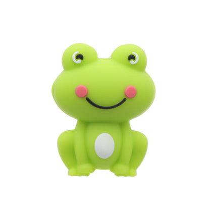 Silicone Frog Beads 1-Piece Set for DIY Jewelry Crafts, Pen/Necklace/Keychain Focal Beads, Handmade Crafting Bead Assortment for Jewelry Spacers