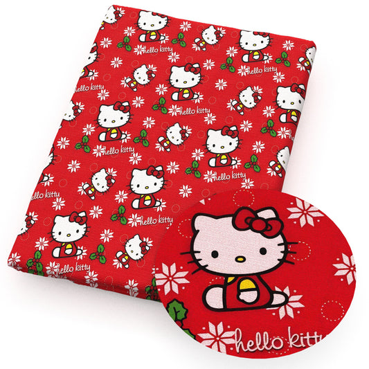 flowerfloral christmas day fabric