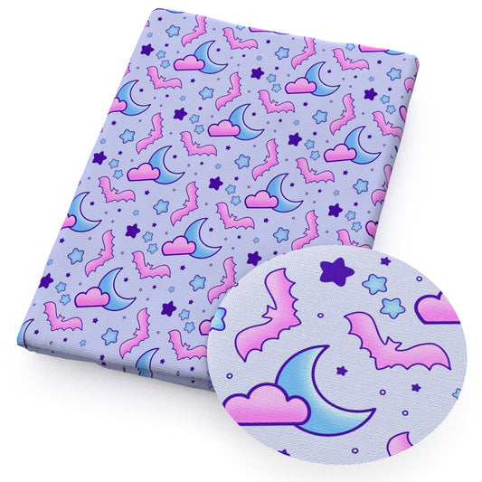 halloween bat star starfish moon cloud fabric