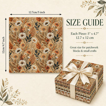 10Pc/Set Flower Series Fat Quarter Fabric, Pre-Cut Square Fabric Assort, Fabric Set, Craft Fabric, Handmade DIY Patchwork Fabric,Home Quilting Sewing Fabric, Packaging Fabric, Scrapbooking Craft Hobbyist