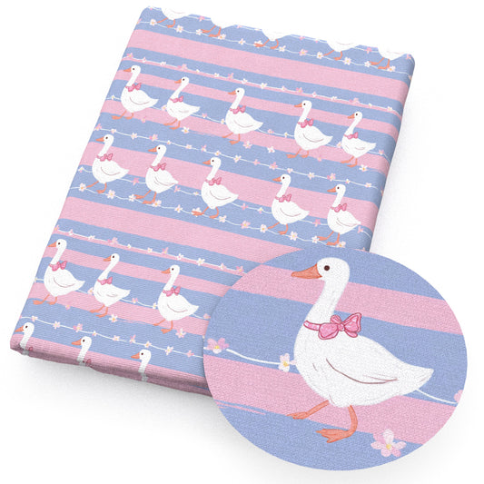 flowerfloral pink series duck swan fabric