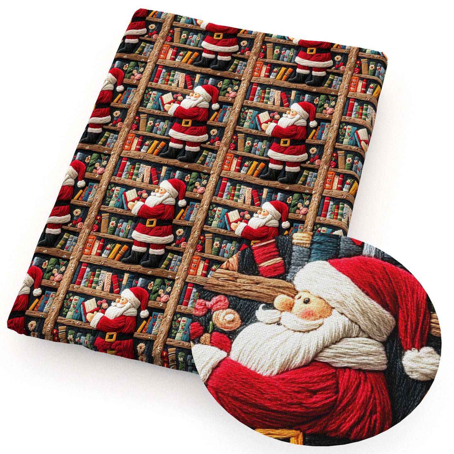 imitation embroidery series christmas day fabric