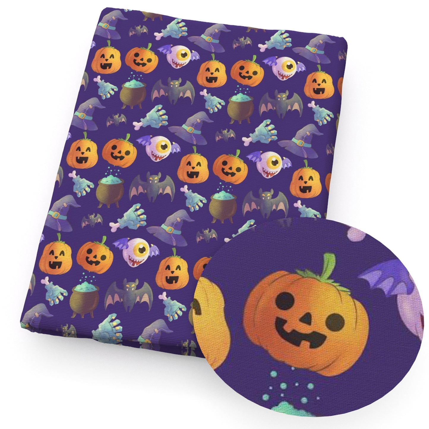 halloween pumpkin bat caphat handpalm fabric