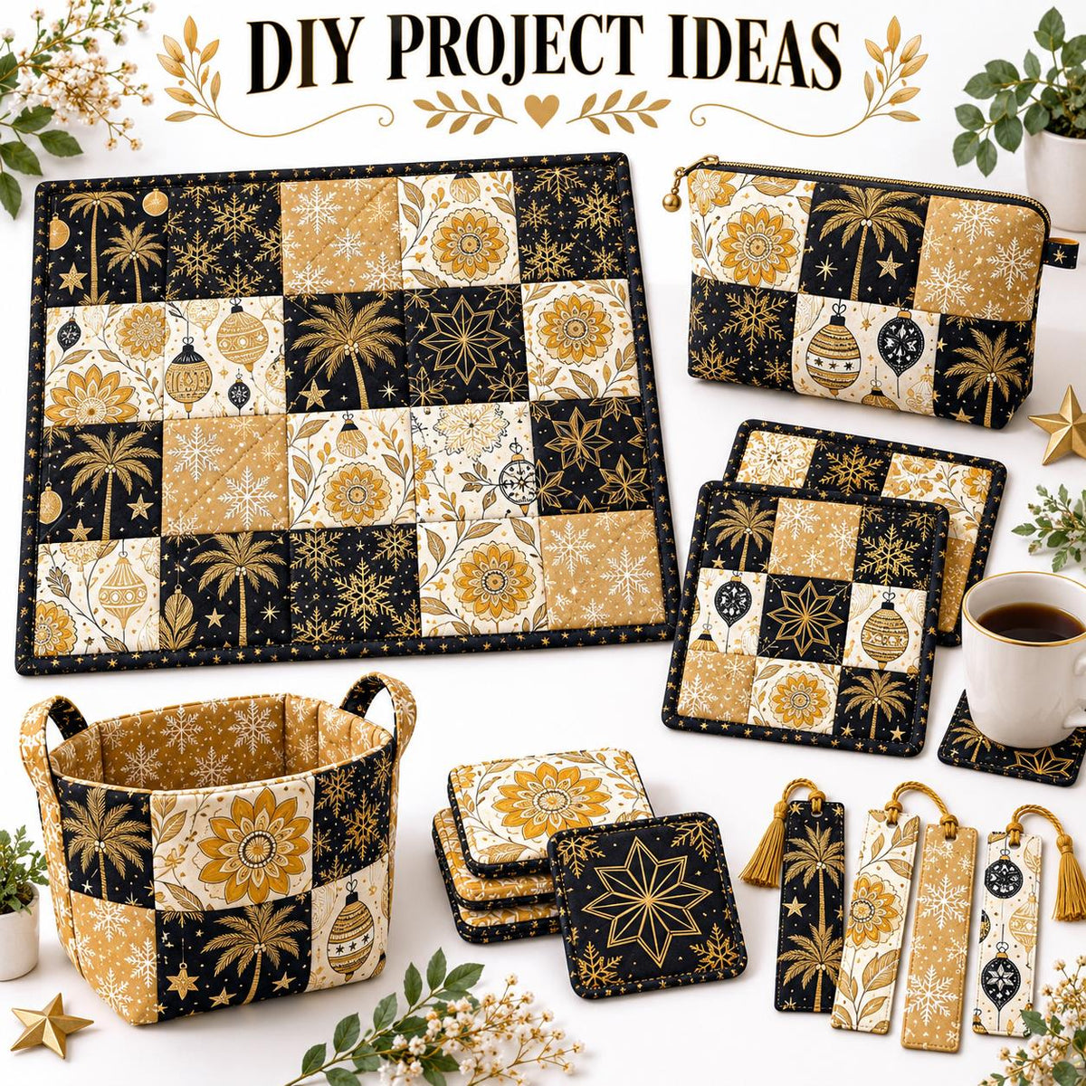 10Pc/Set Christmas Series Flower Bell Star Tree Fat Quarter Fabric, Pre-Cut Square Fabric Assort, Fabric Set, Craft Fabric, Handmade DIY Patchwork Fabric,Home Quilting Sewing Fabric, Packaging Fabric, Scrapbooking Craft Hobbyist