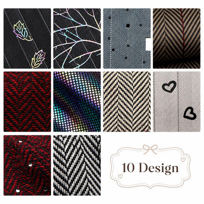 10pcs Vintage Plain Solid Pattern Jelly Roll Fabric Strips 2.5X19.7inch Pre-cut 100% Polyester for Patchwork Quilts, Table Runners, Placemats, Tote Bags, Storage Pouches, Makeup Bags, Coasters, Quilt Blocks & Binding Multi-color