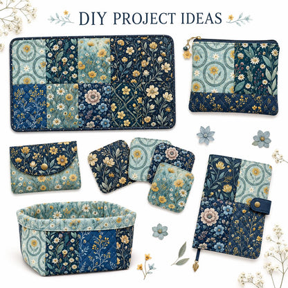 10Pc/Set Flower Series Fat Quarter Fabric, Pre-Cut Square Fabric Assort, Fabric Set, Craft Fabric, Handmade DIY Patchwork Fabric,Home Quilting Sewing Fabric, Packaging Fabric, Scrapbooking Craft Hobbyist