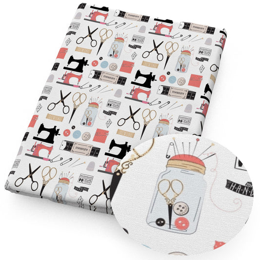 button sewing machine pattern scissors knife fabric
