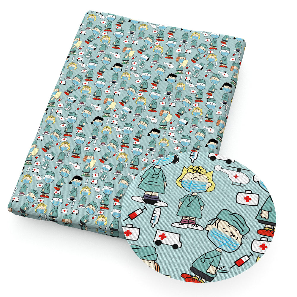 medical design theme fabric