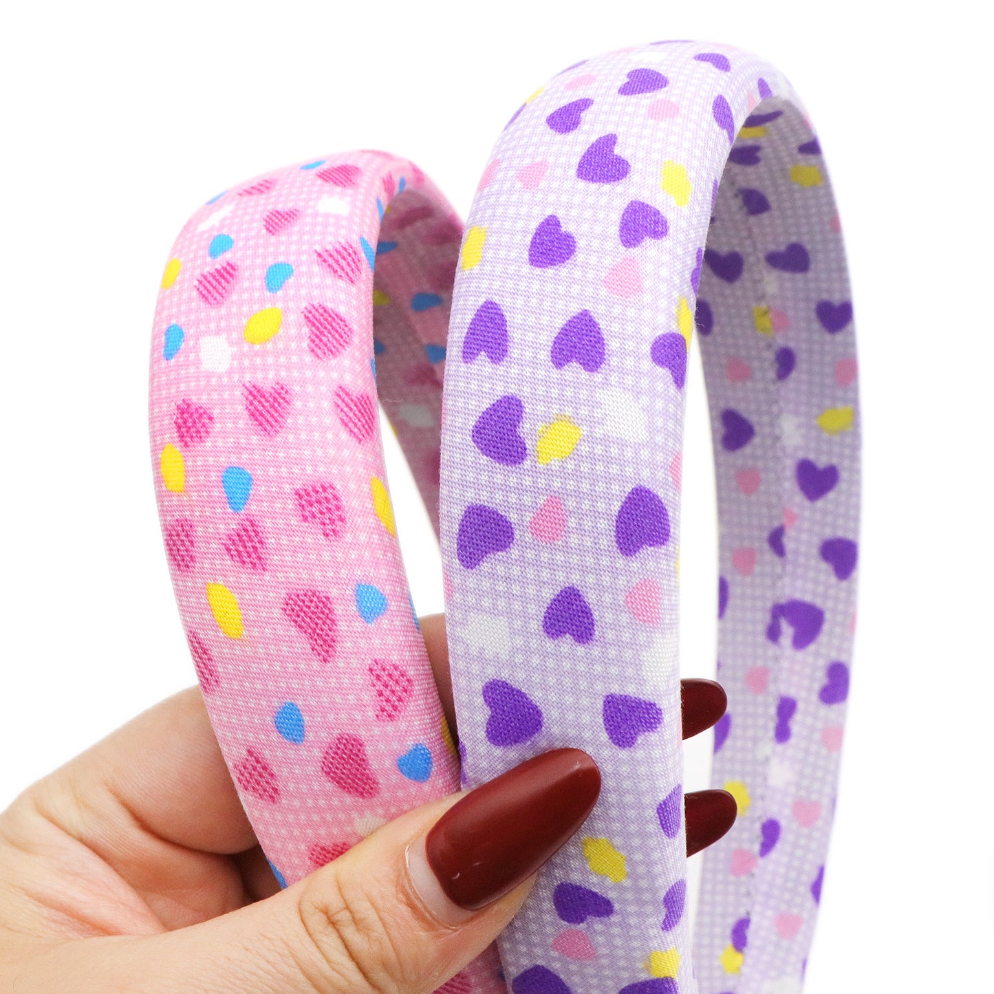 dots heart high cranial hairband