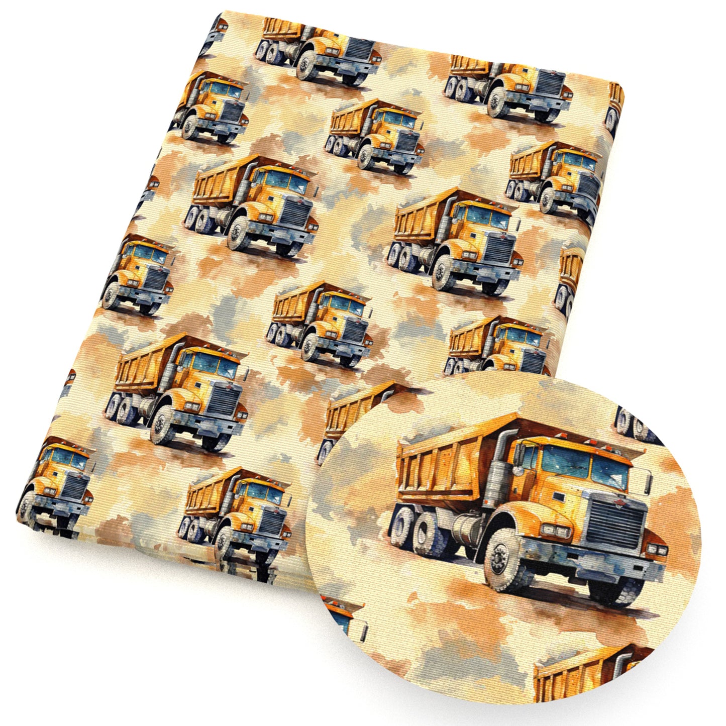 tie dye paint splatter engineering construction vehicles fabric