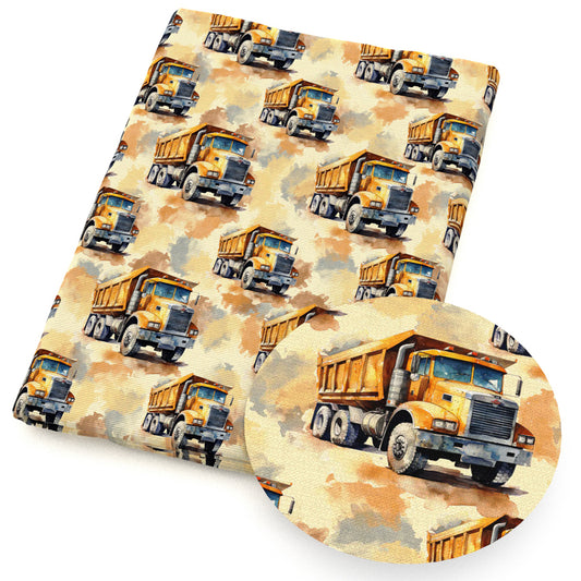 tie dye paint splatter engineering construction vehicles fabric
